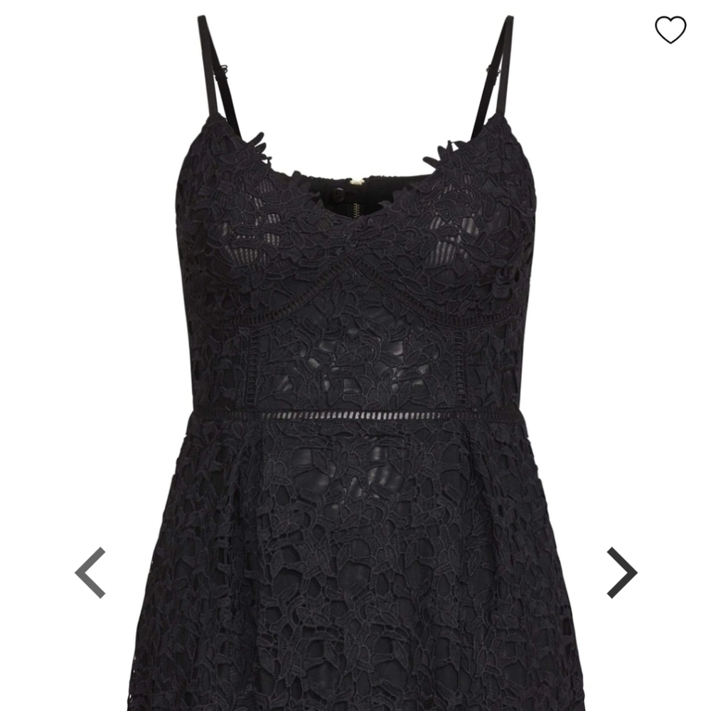 City Chic So Fancy Crochet Fit and Flare Dress